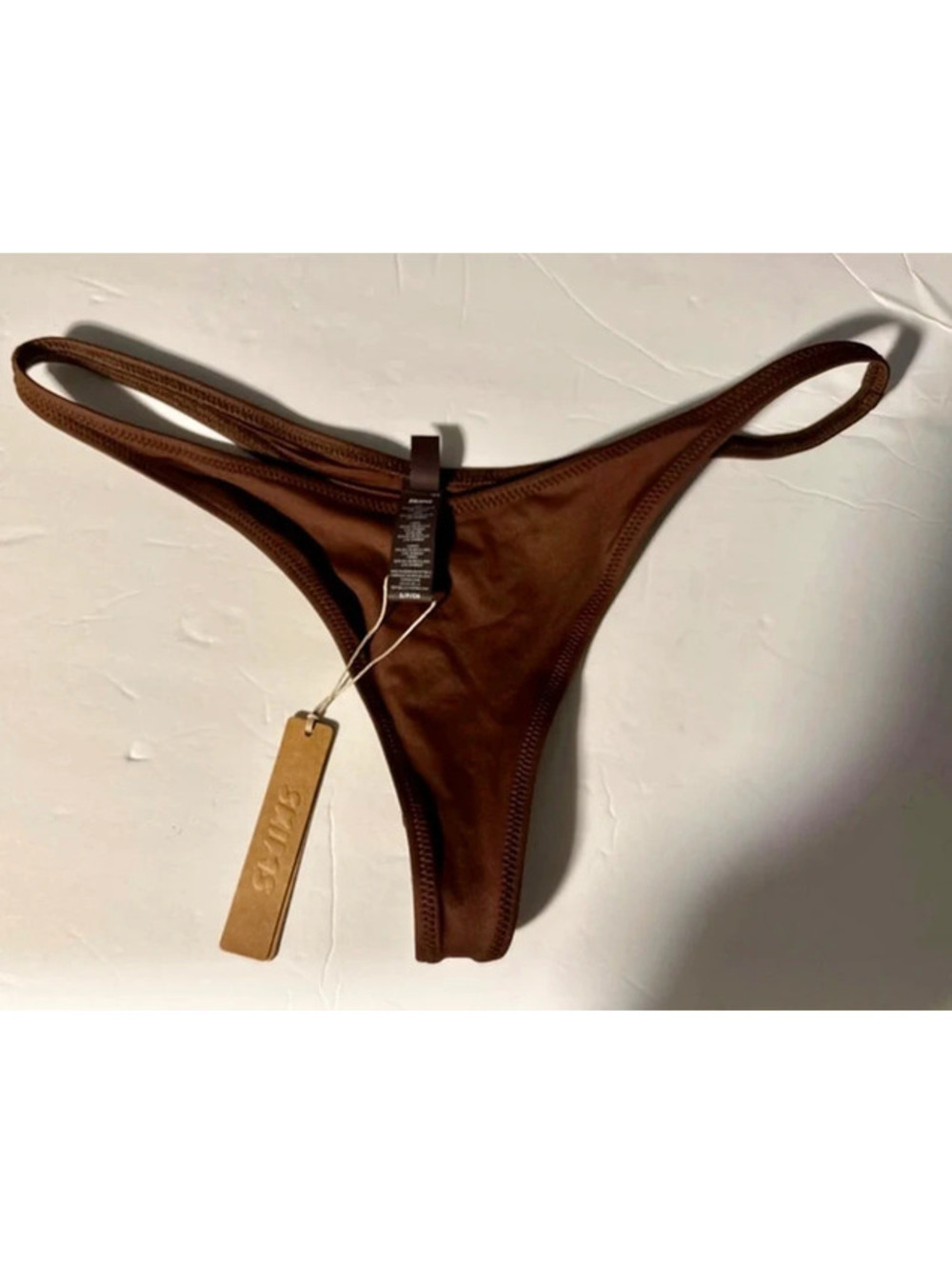 SKIMS Swim NWT Thong Cocoa Size S